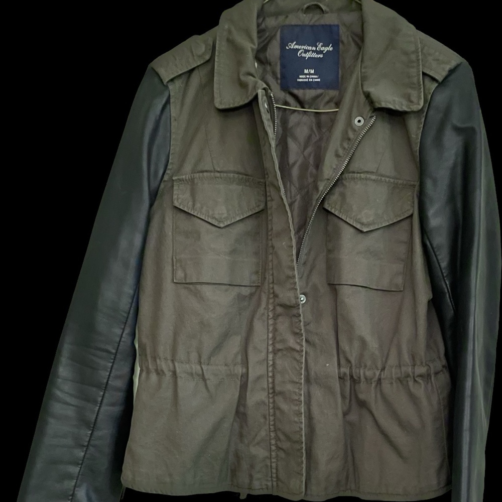 American Eagle Denim/Polyurethane Jacket - image 1